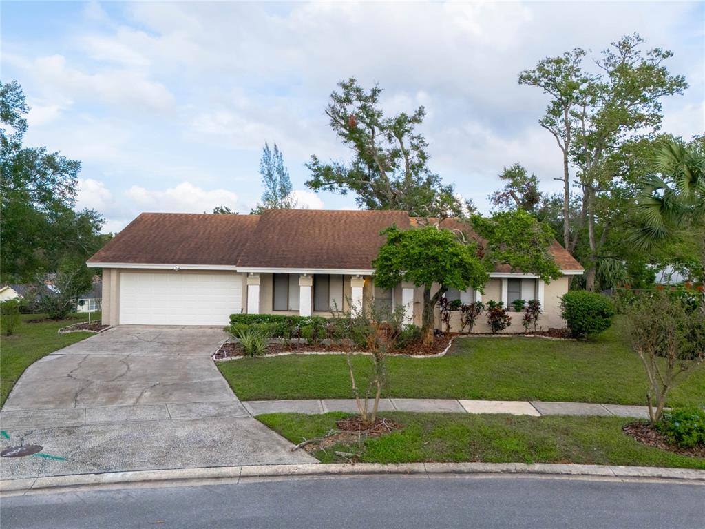 front view of house with a yard