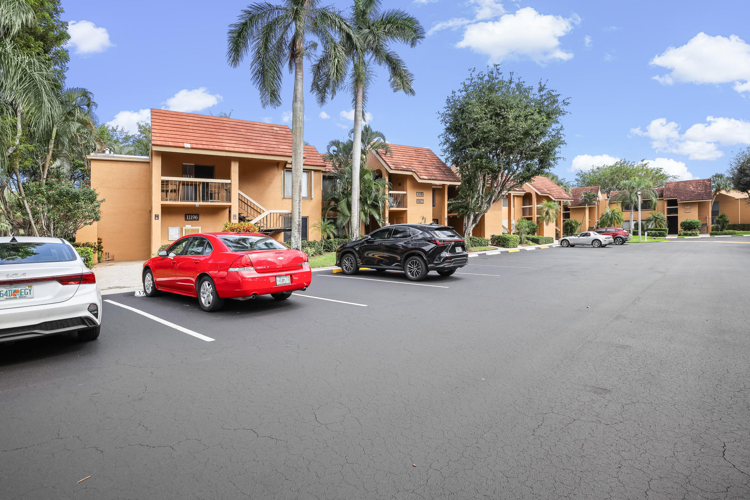 a car parked in front of a house