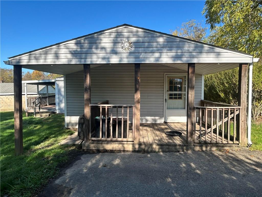 a front view of a house