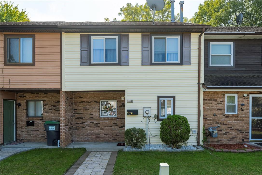 View of front of house with a front lawn