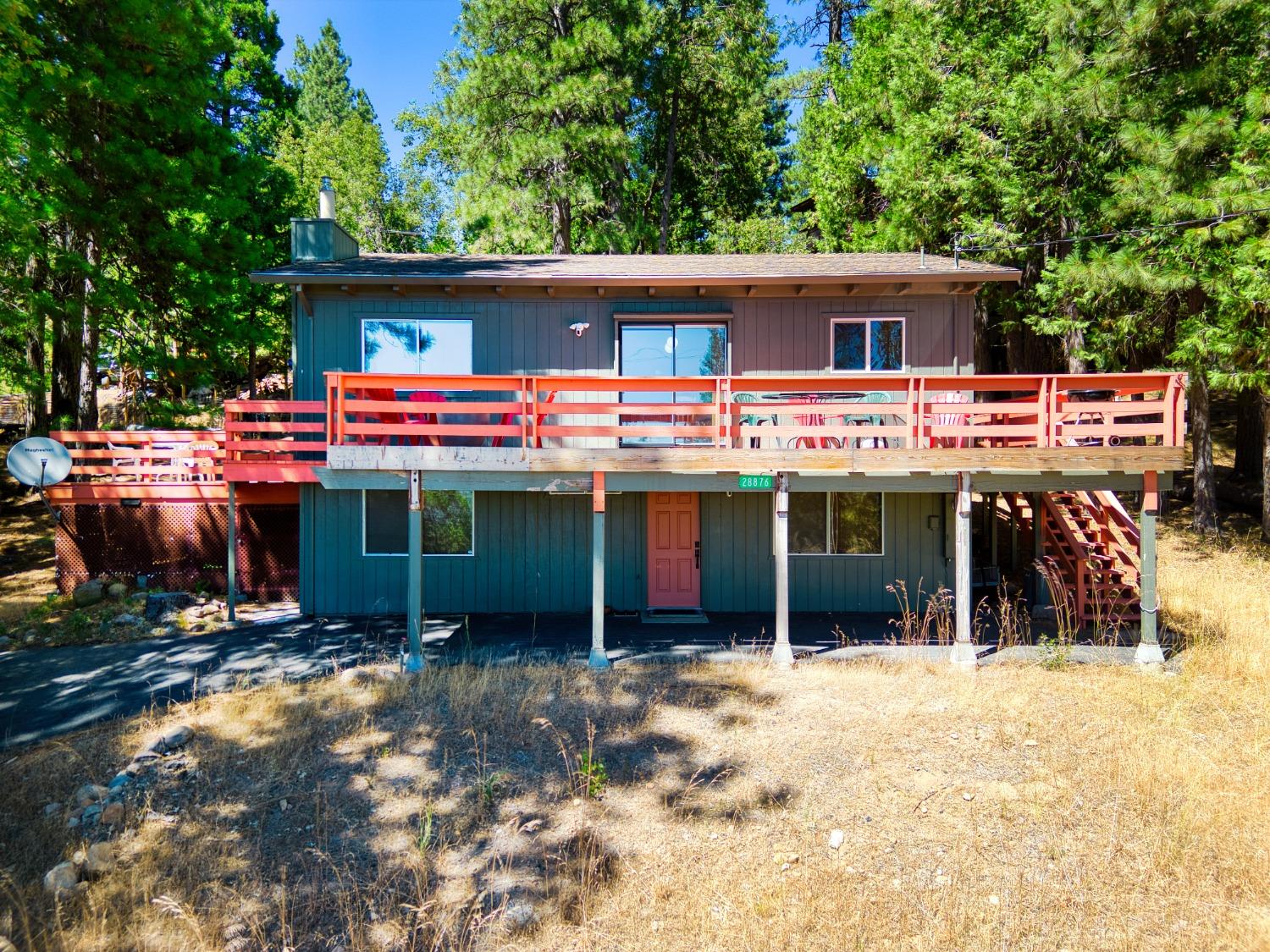 Front deck and covered parking