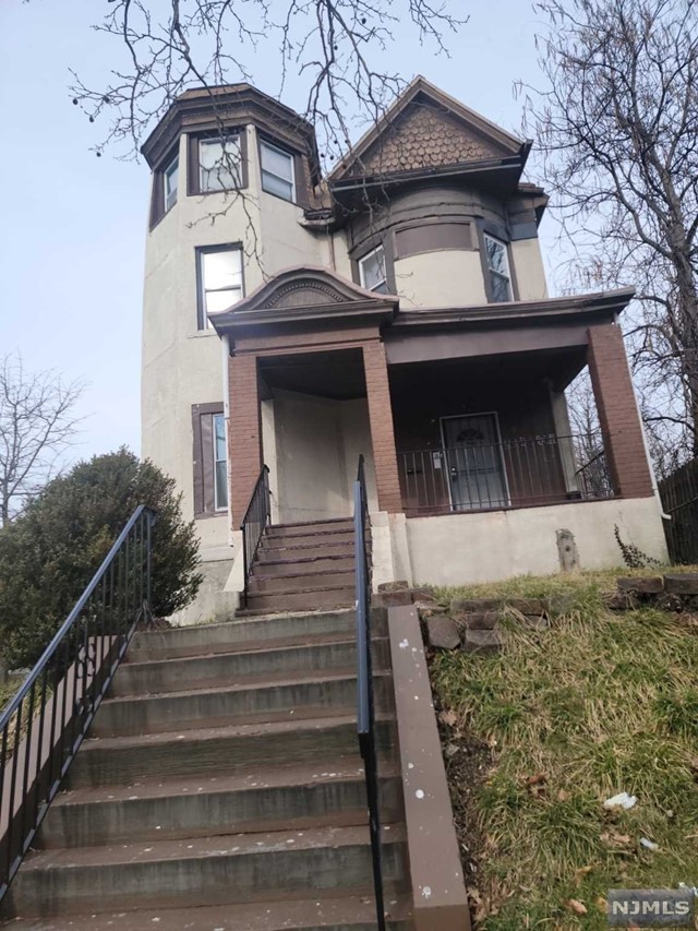 a view of a house with a door