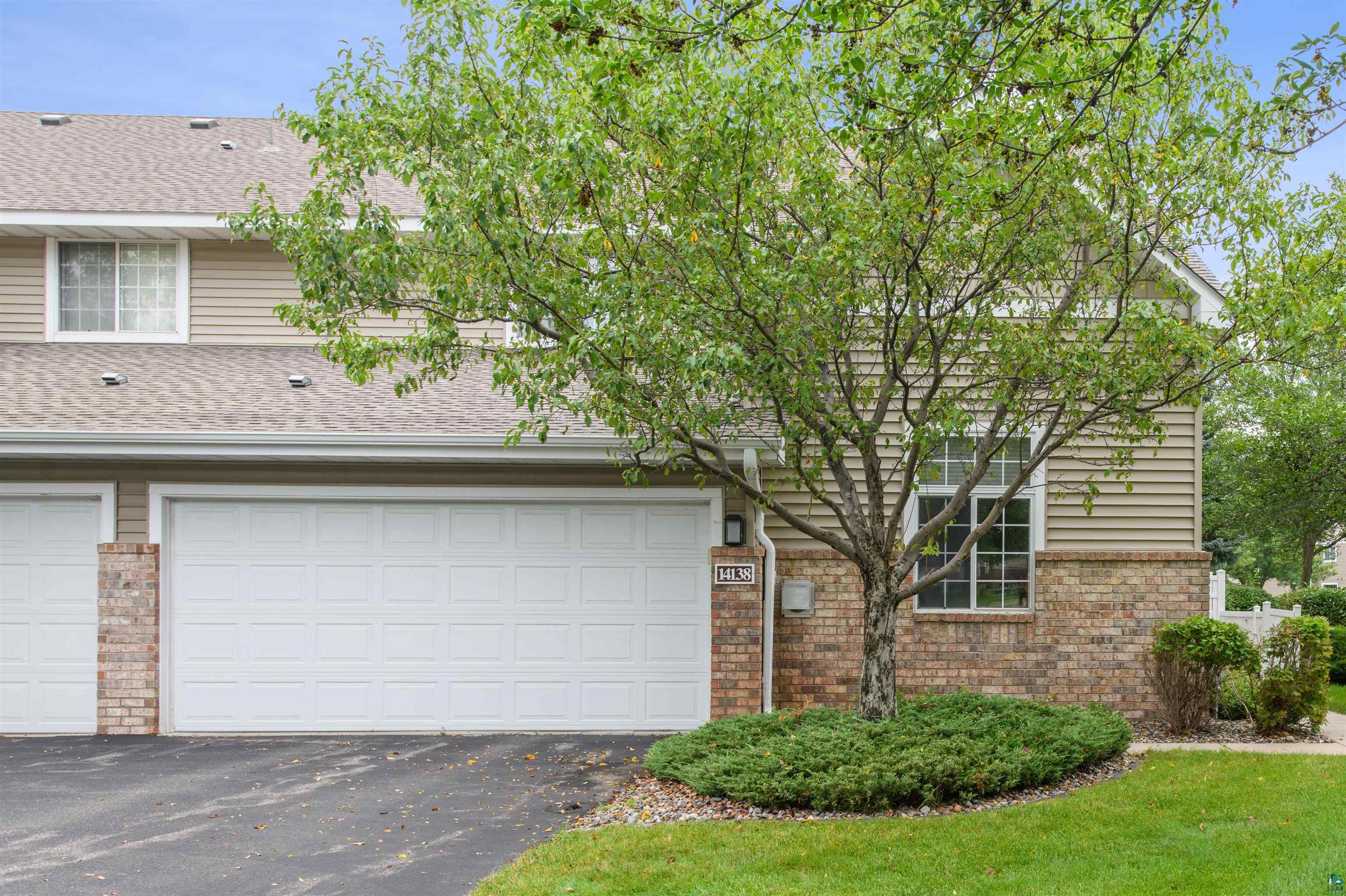 Exterior space featuring a garage