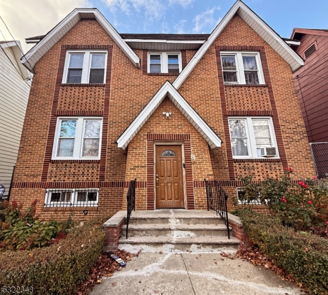 a front view of a house