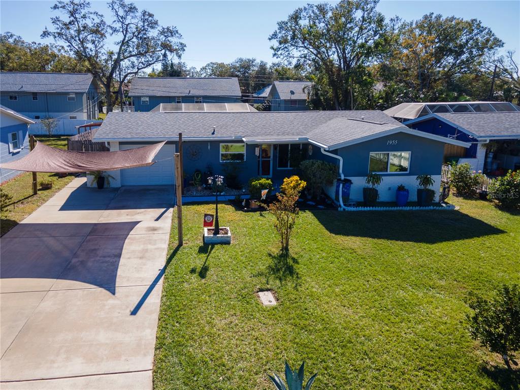 a view of a house with swimming pool