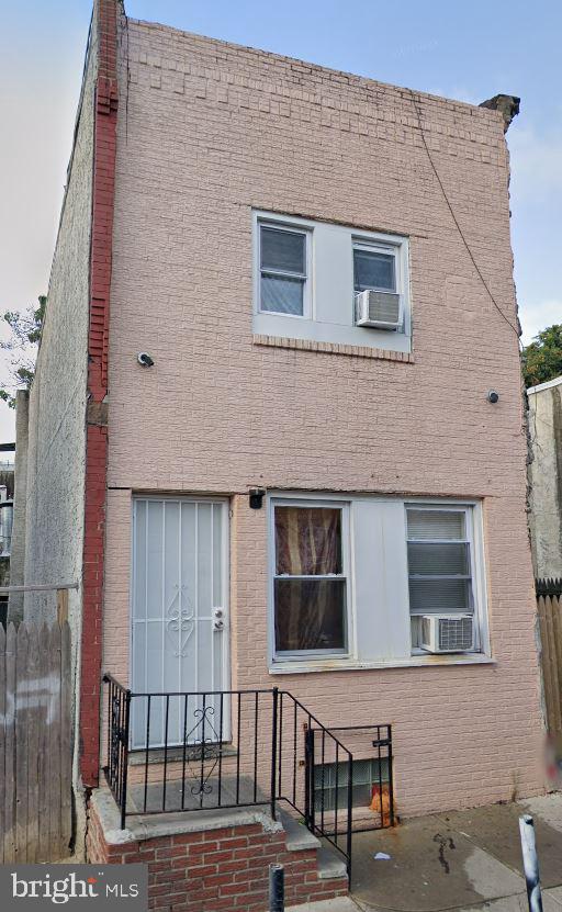 a view of a house with a door