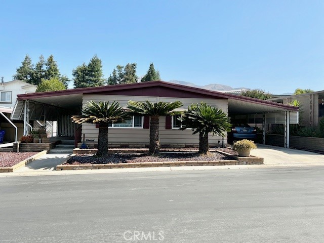 front view of house with street