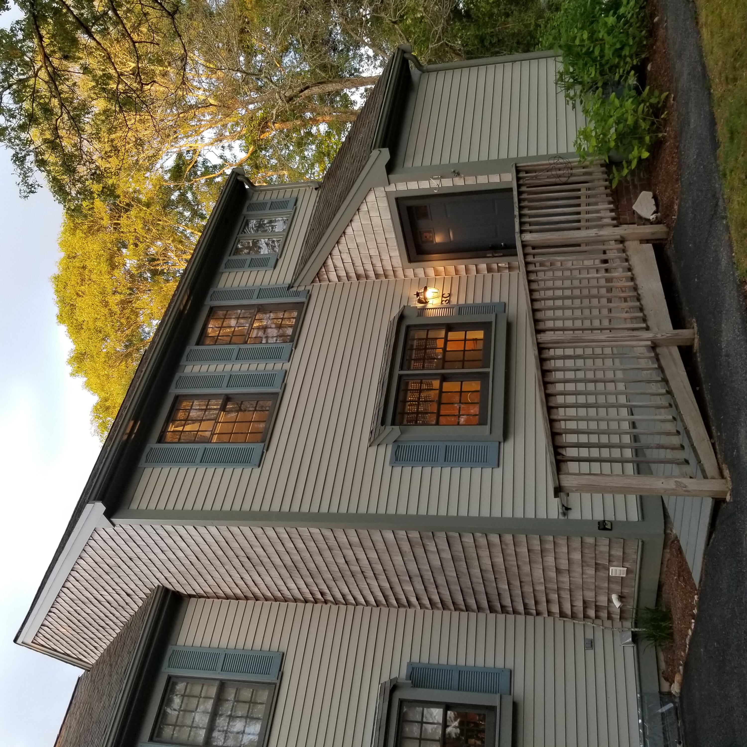 a front view of a house with balcony