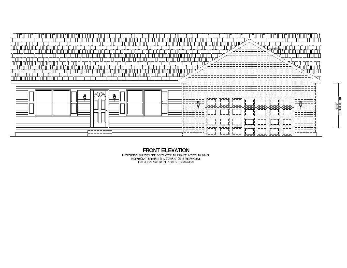 Maitland Front Elevation