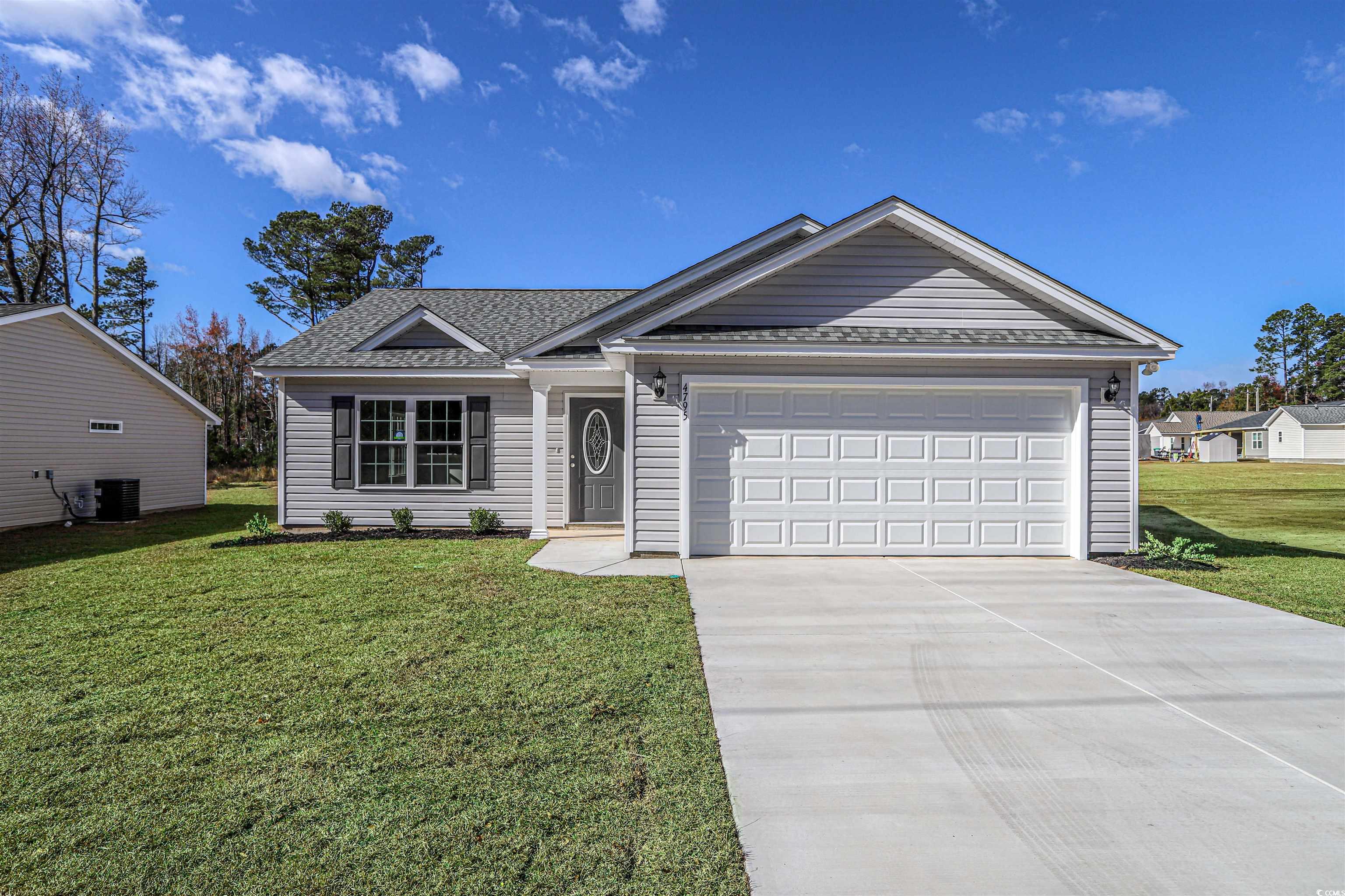 Single story home featuring central air condition