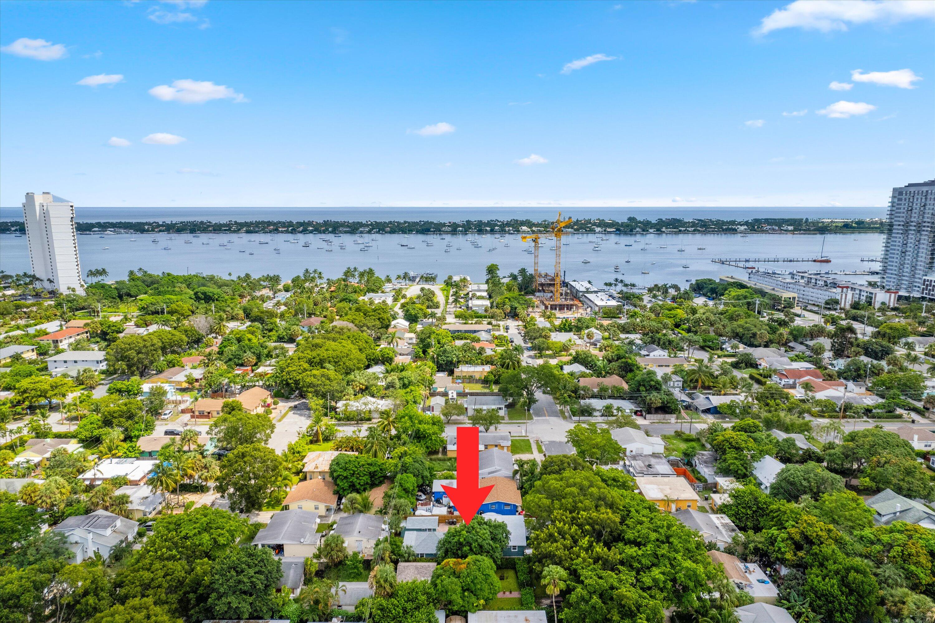 a view of outdoor space and city view