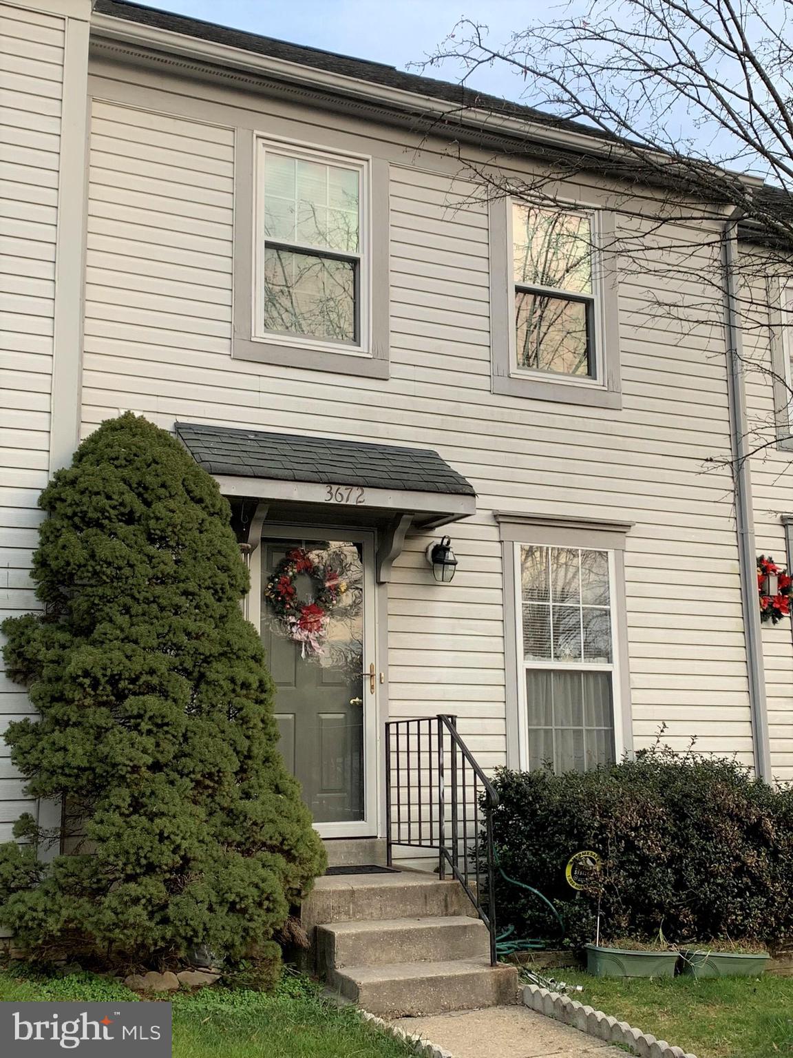 a front view of a house