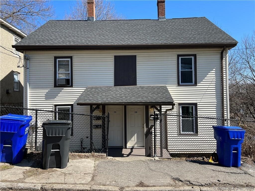 a front view of a house