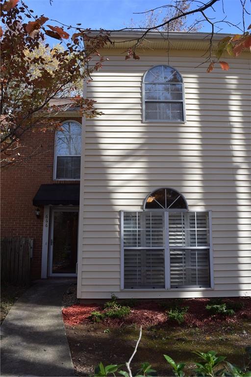 a front view of a house