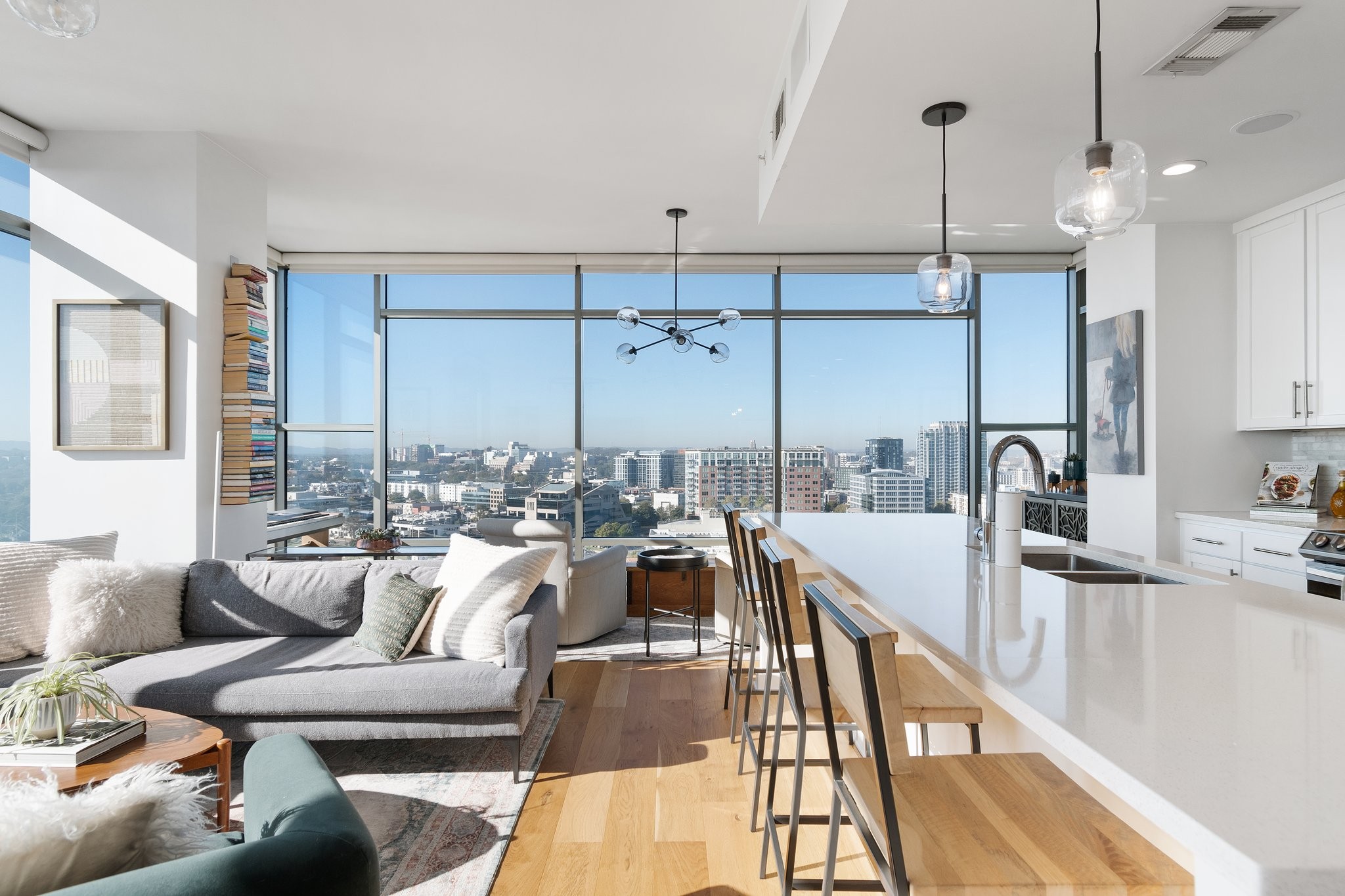 Corner Unit on the 21st floor flooded with natural light!