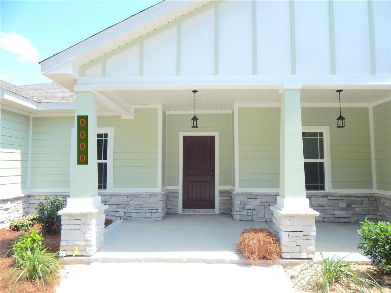 a front view of a house