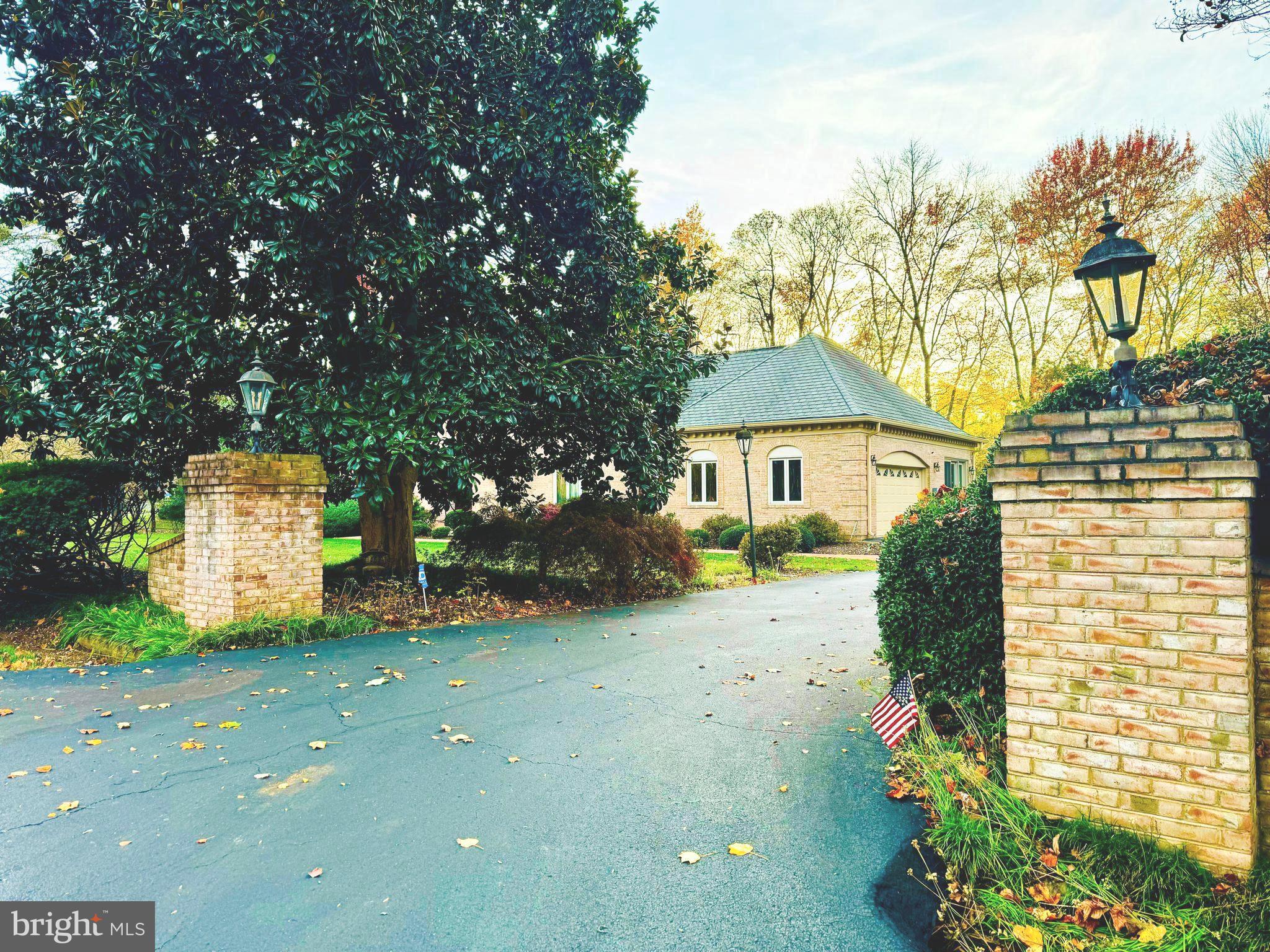 Entrance  Driveway  to the Property