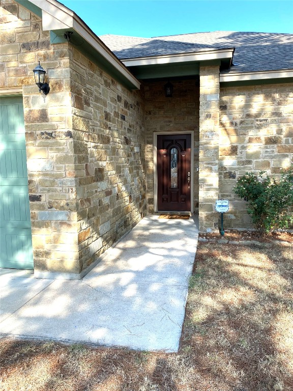 a view of a door of the house