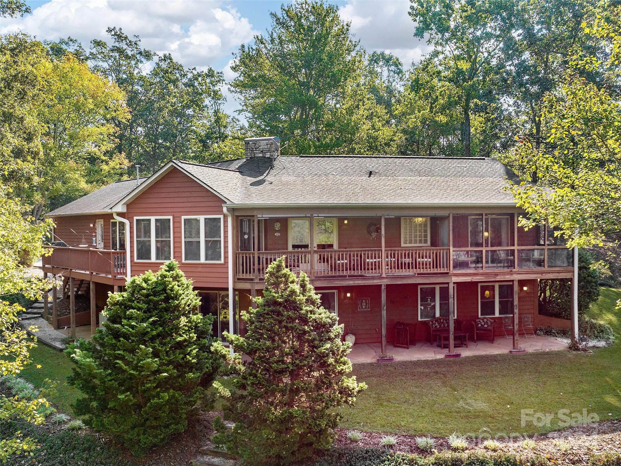 a view of a house with garden