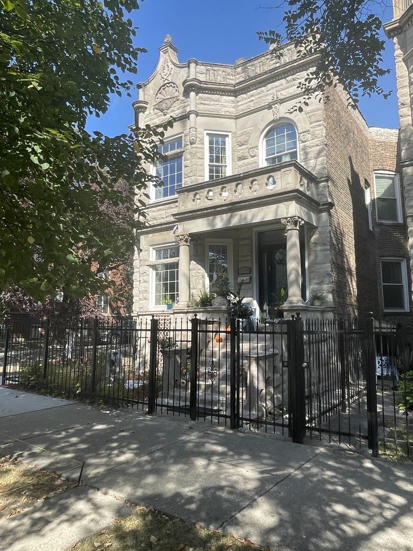 a view of a building with a outdoor space