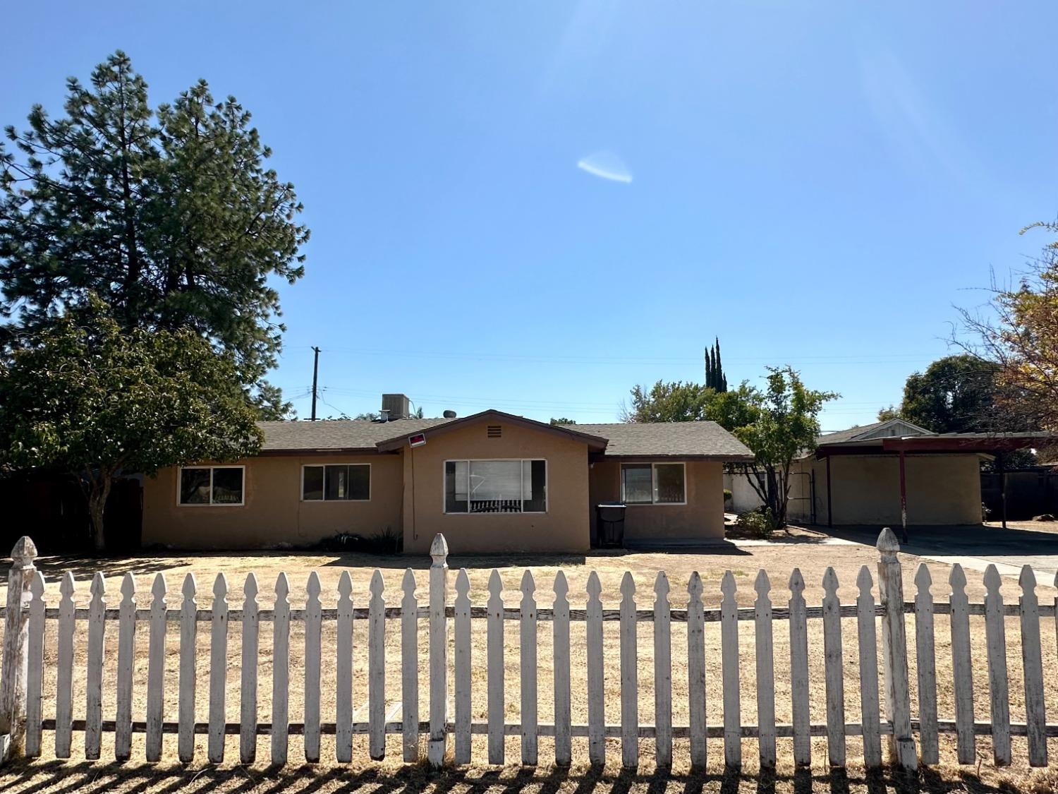 a front view of a house