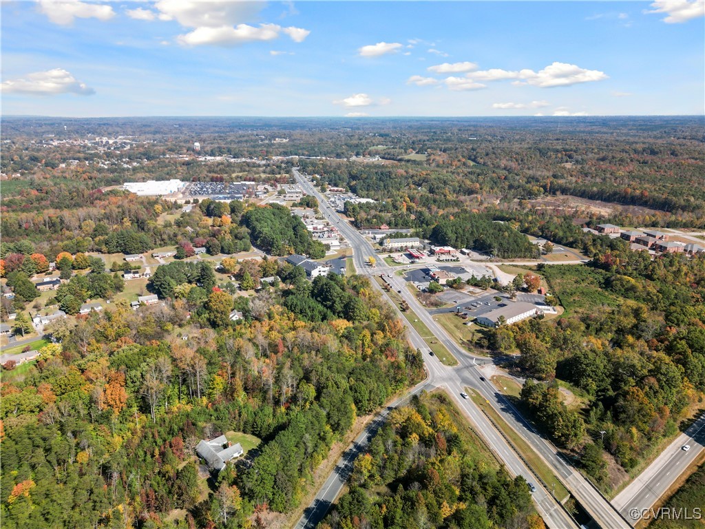 an aerial view of multiple house