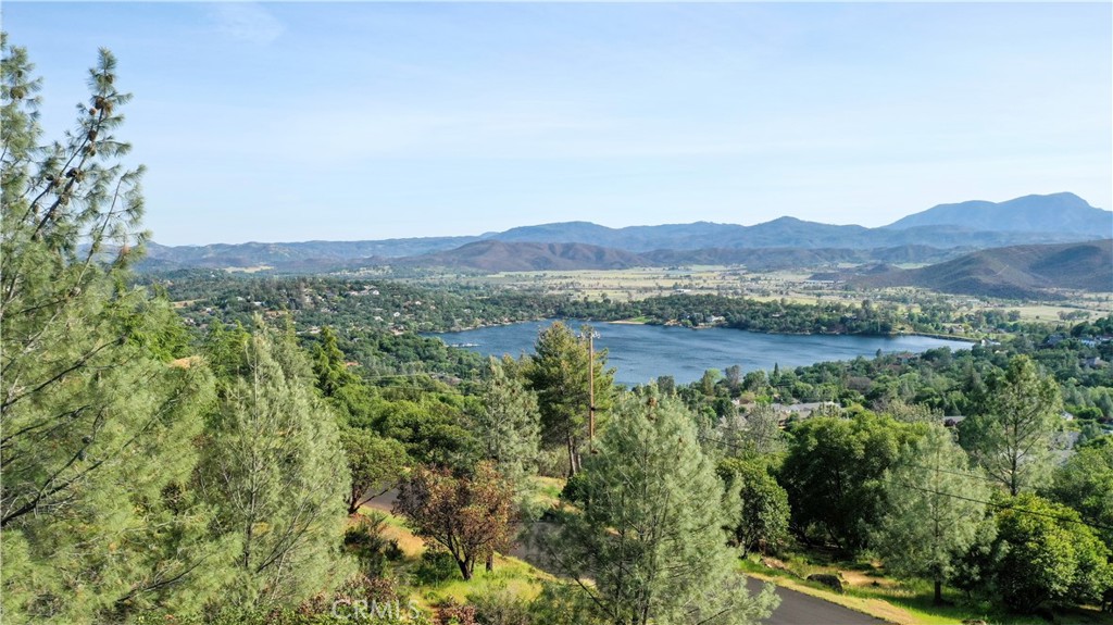 a view of lake with mountain