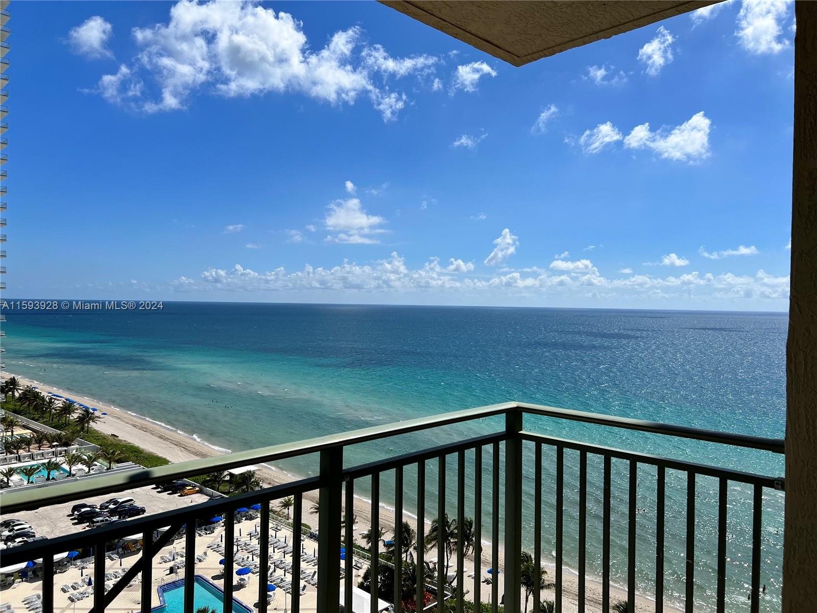 a view of a balcony