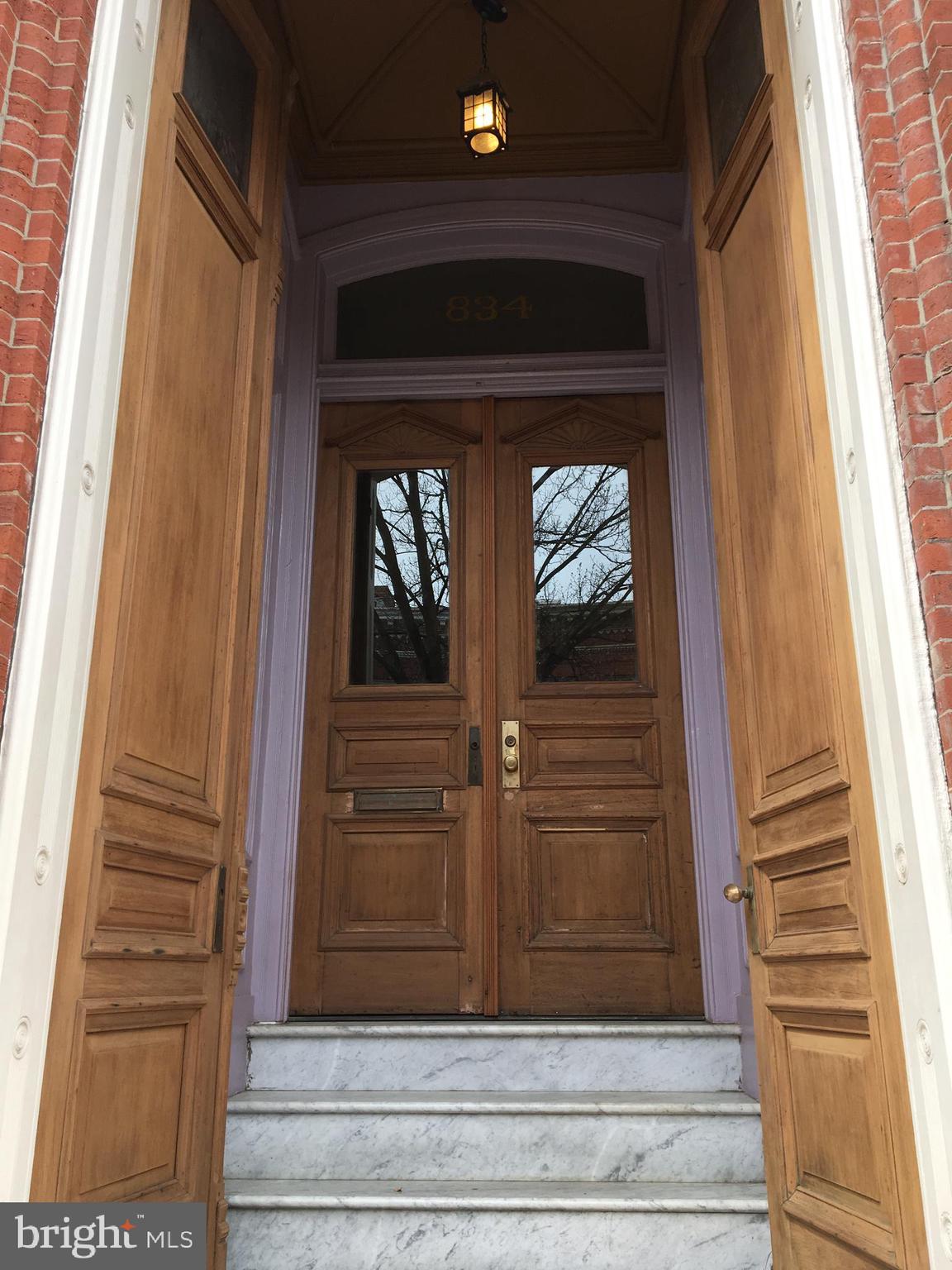 a view of front door