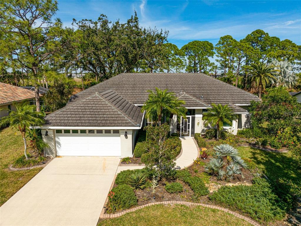 a house with trees in the background