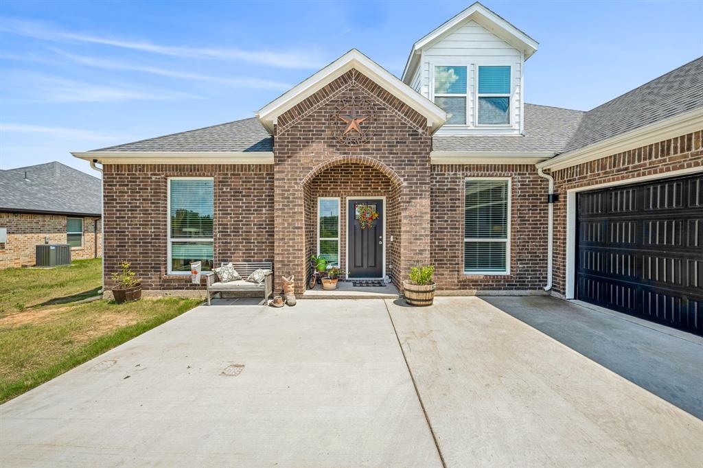 front view of a house with a outdoor space