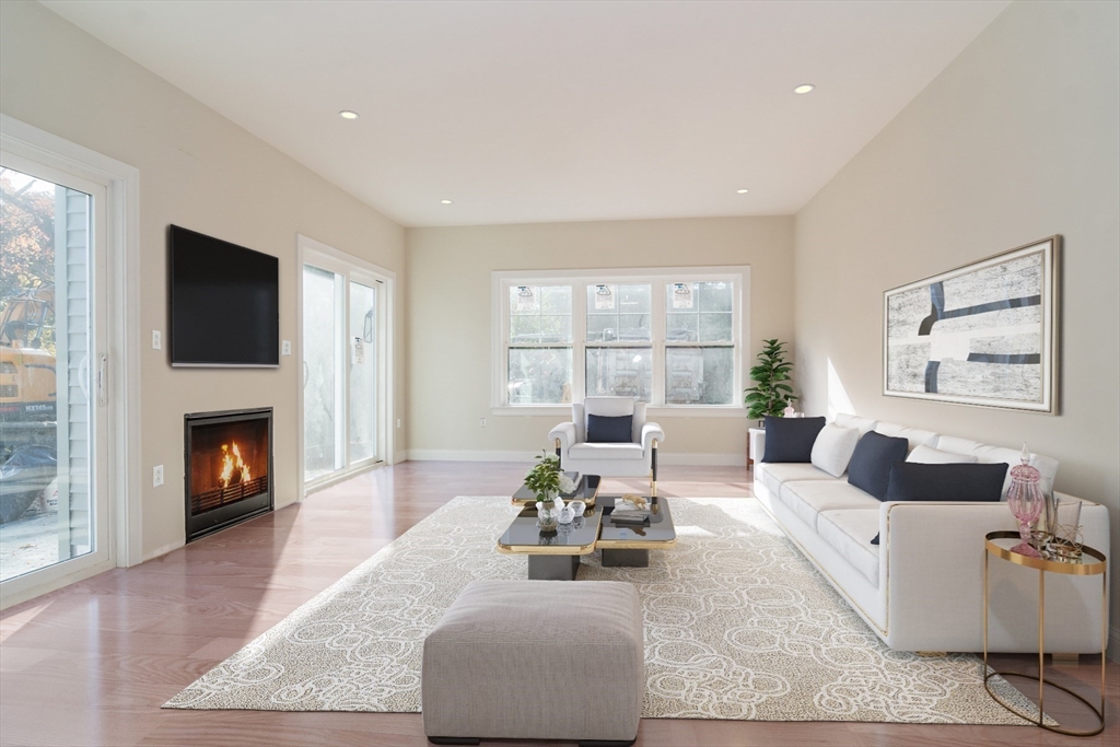 a living room with furniture or fireplace and a flat screen tv