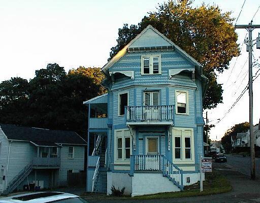 a front view of a house with entertaining space