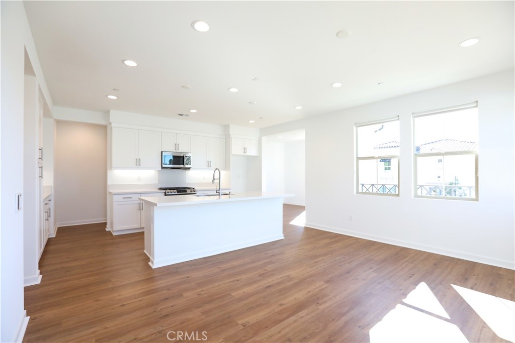 great room to kitchen