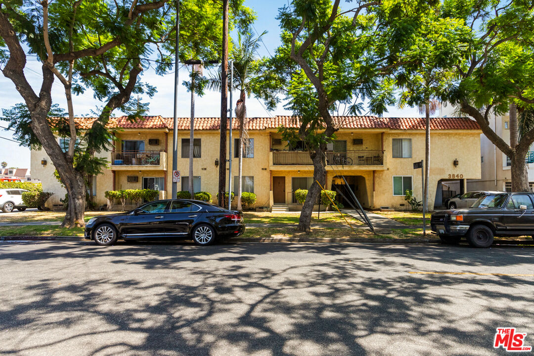 a car parked in front of a house