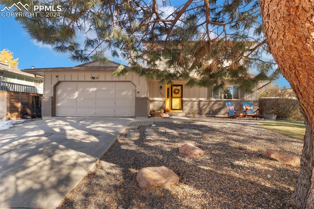 Ranch-style home with a garage