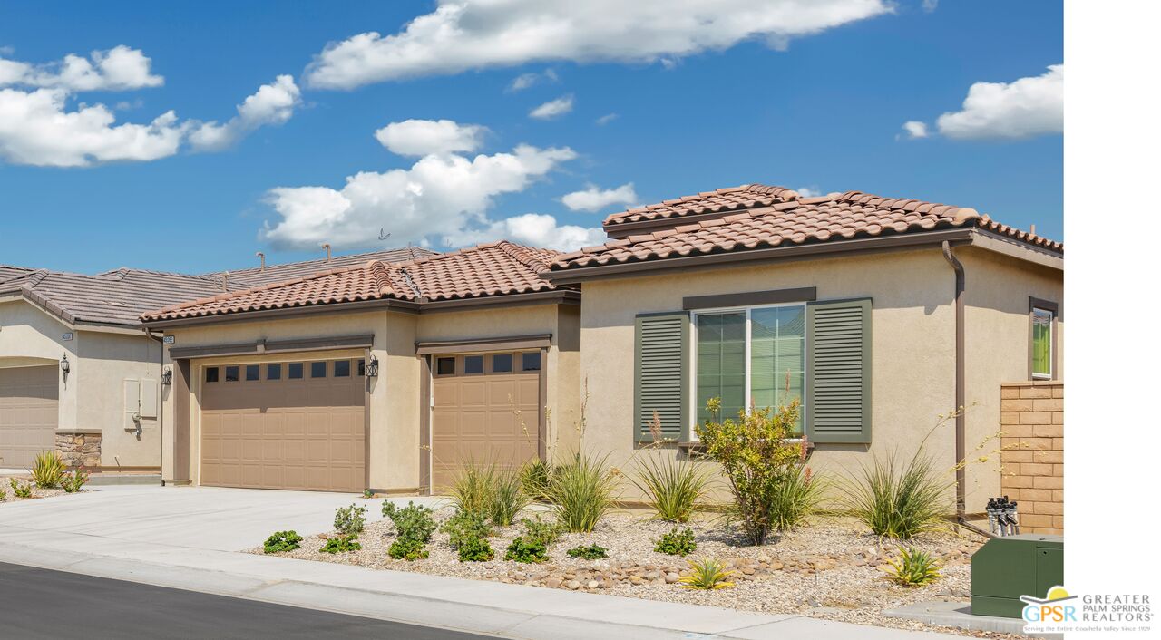 a front view of a house