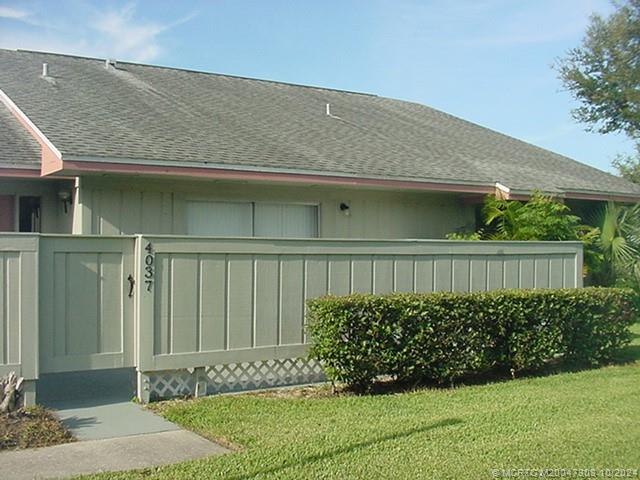 a front view of a house