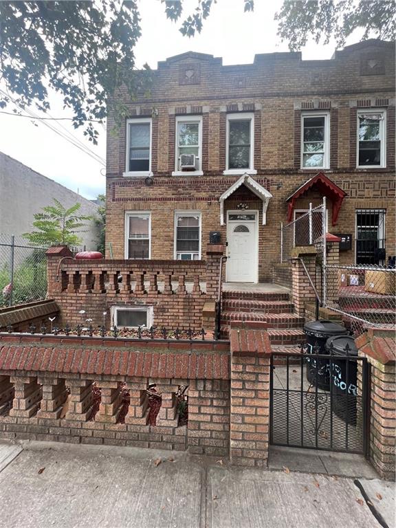 a front view of a house with balcony