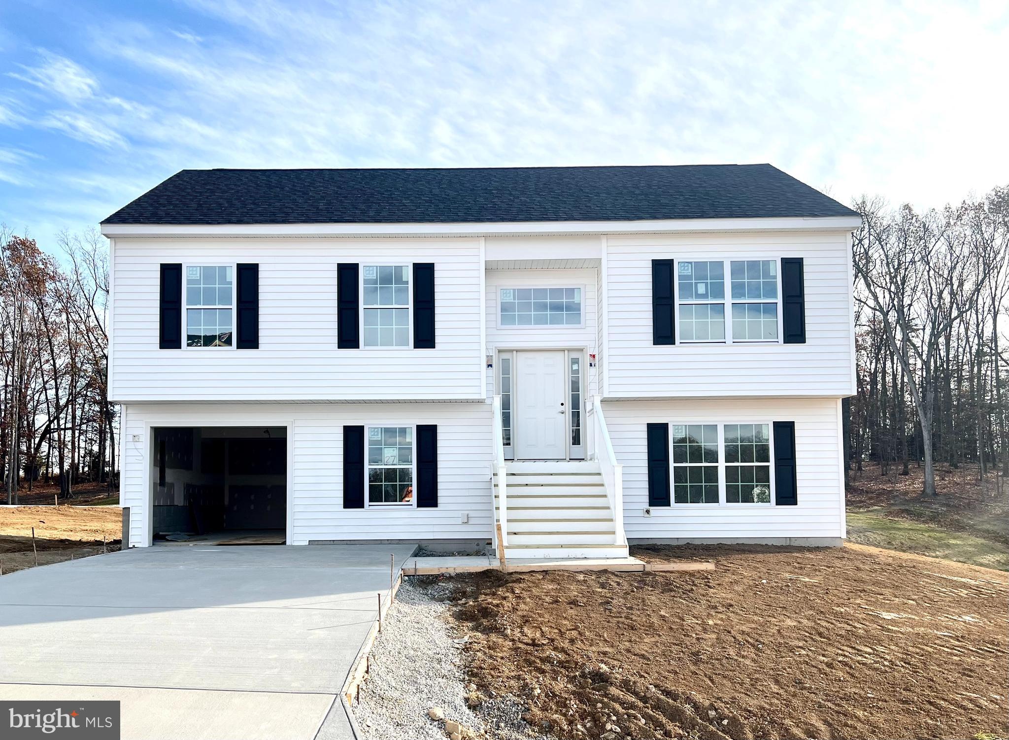 a front view of a house