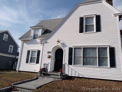 a front view of a house