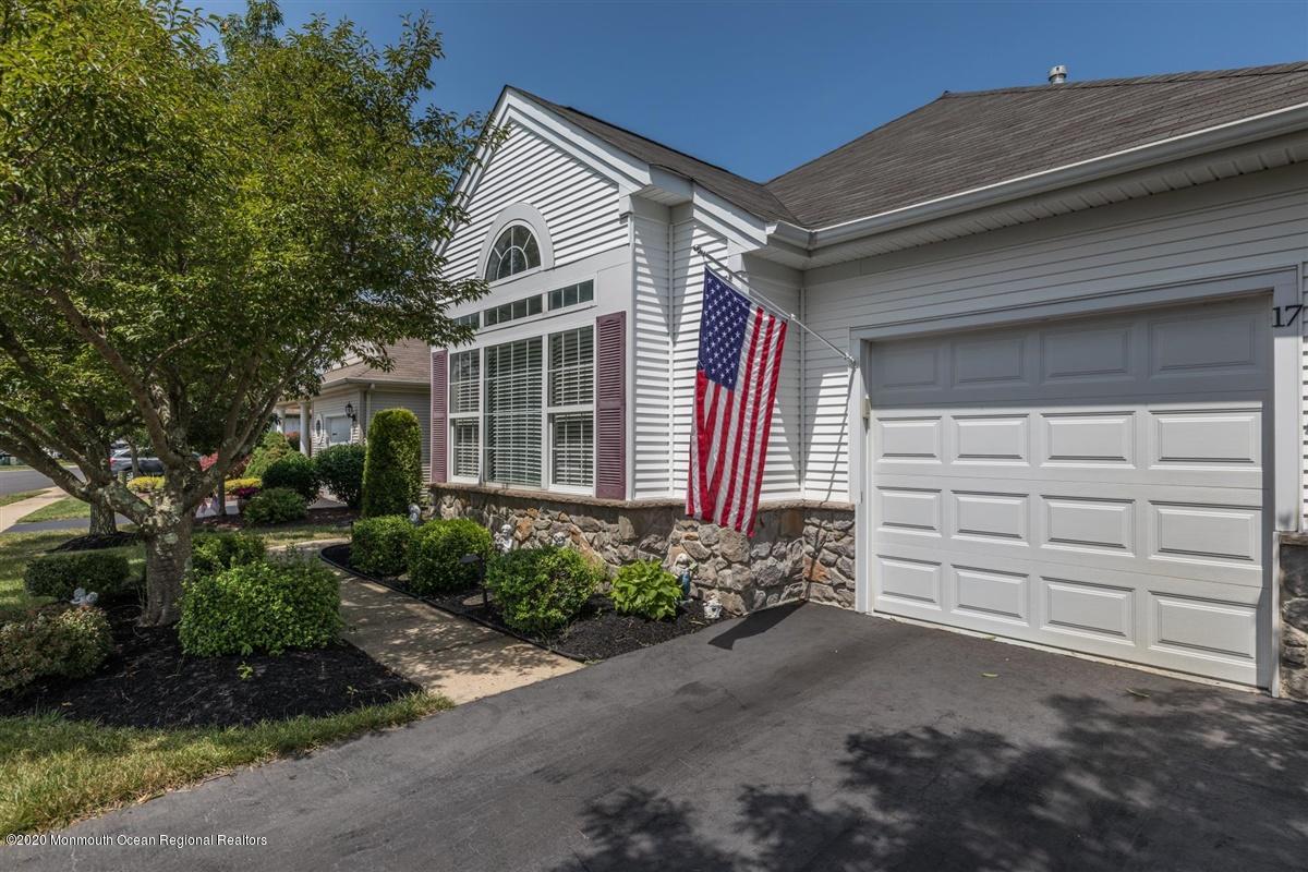 a view of a house with a garage