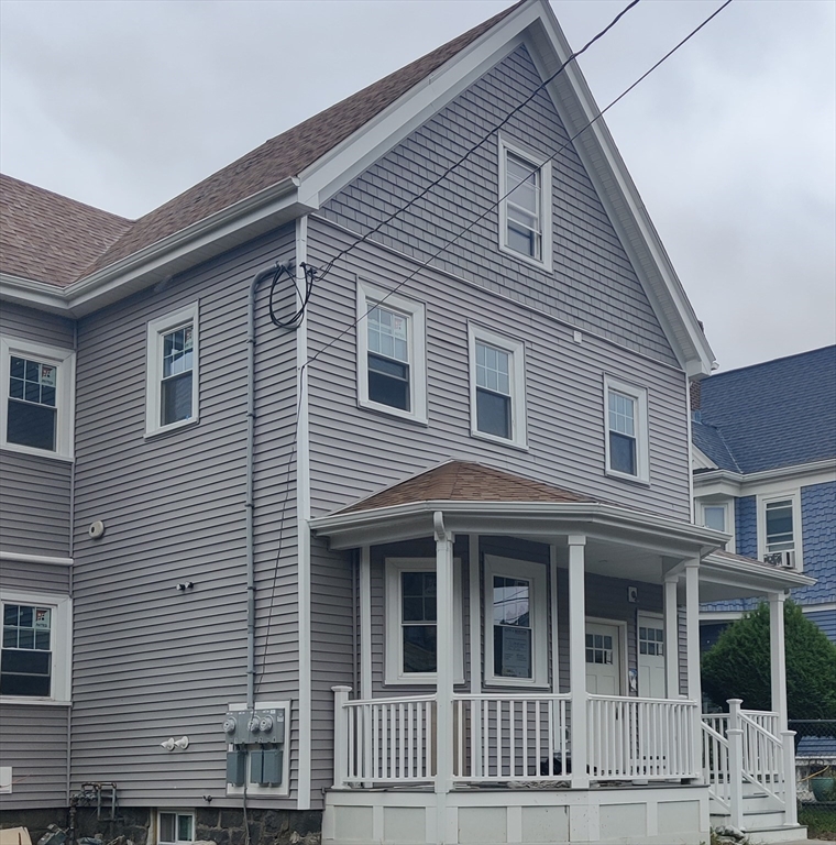 a front view of a house