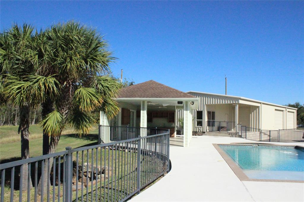 Patio/Pool facing Barndominium