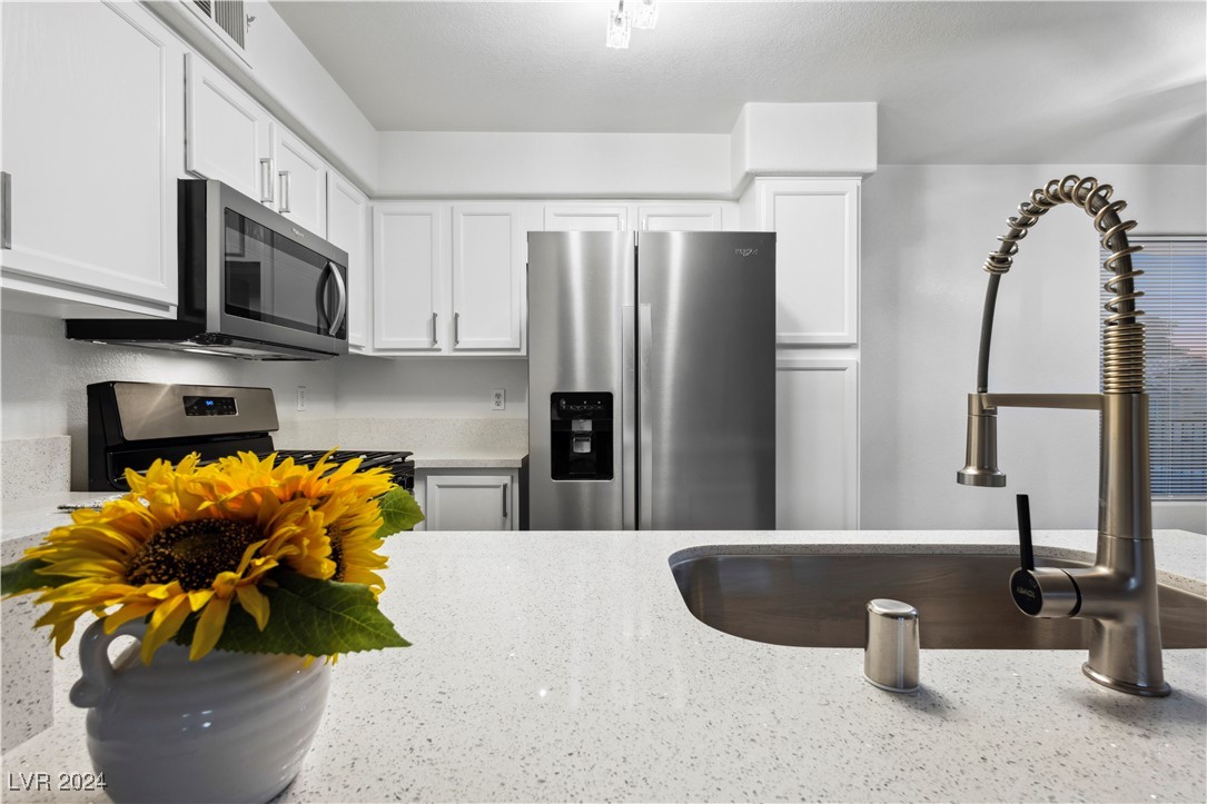 Brand new quartz countertops, touchless faucet & u