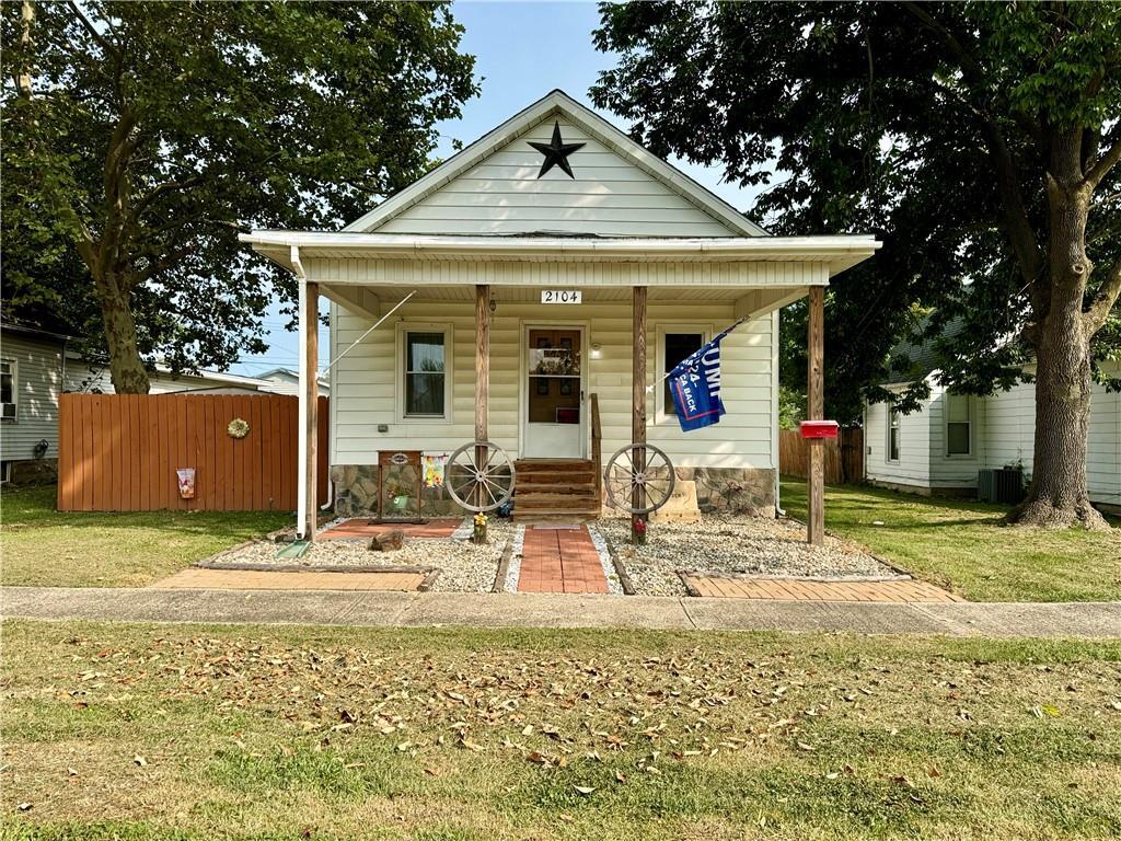 a view of a house with a swimming pool