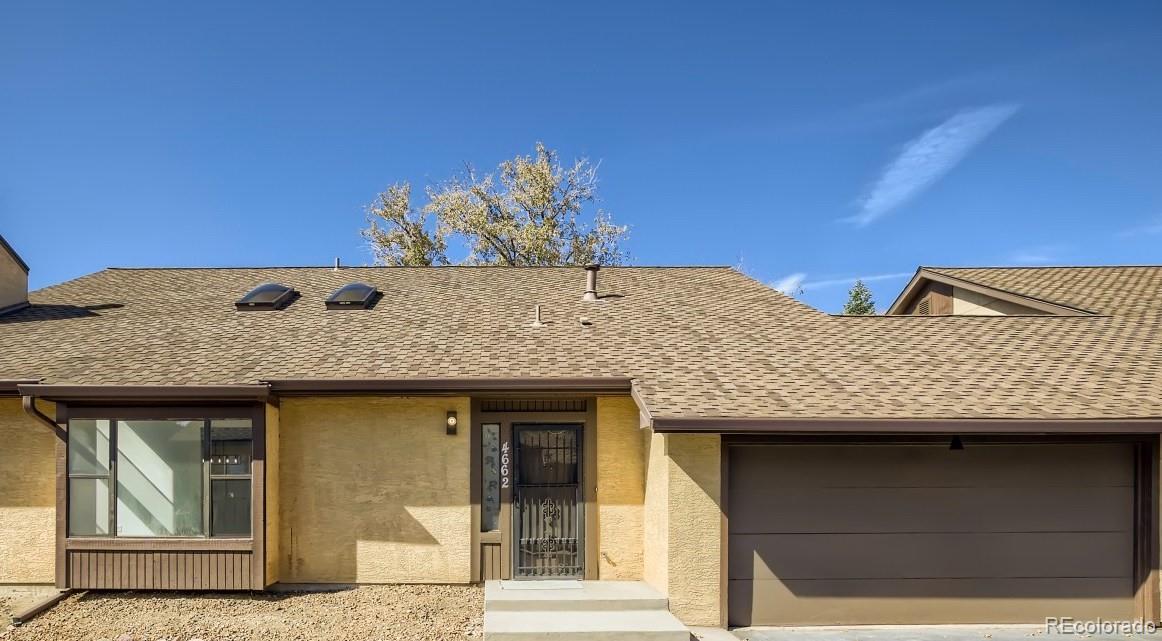 a house view with a outdoor space