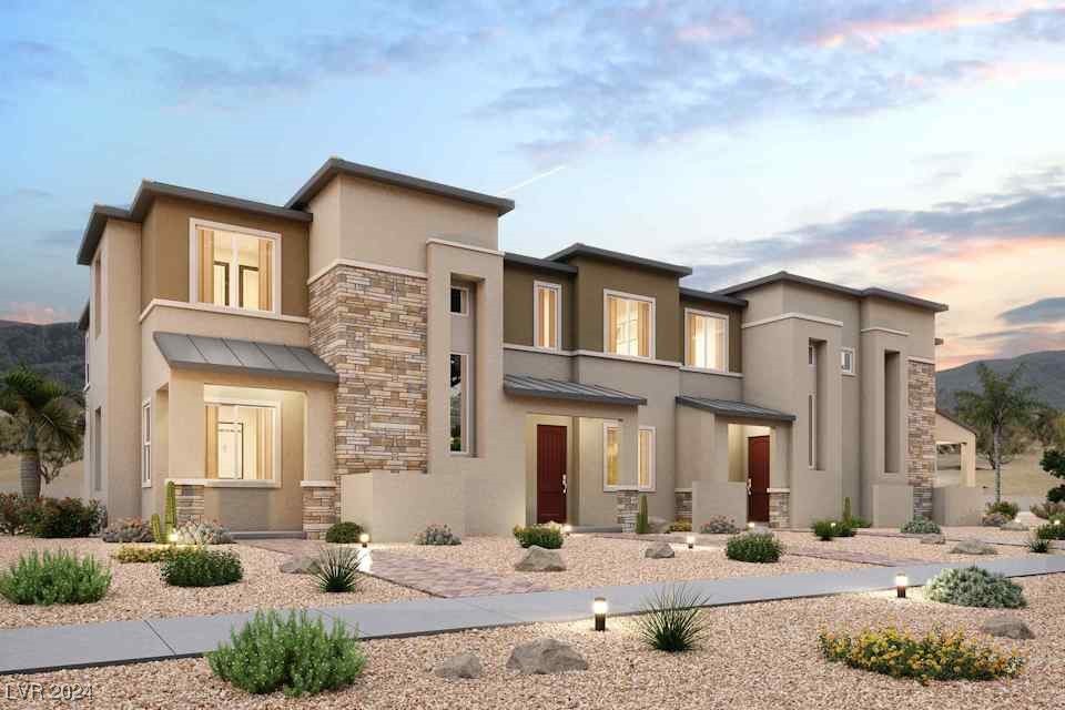 Attached Plan 1479 - Desert Contemporary Elevation