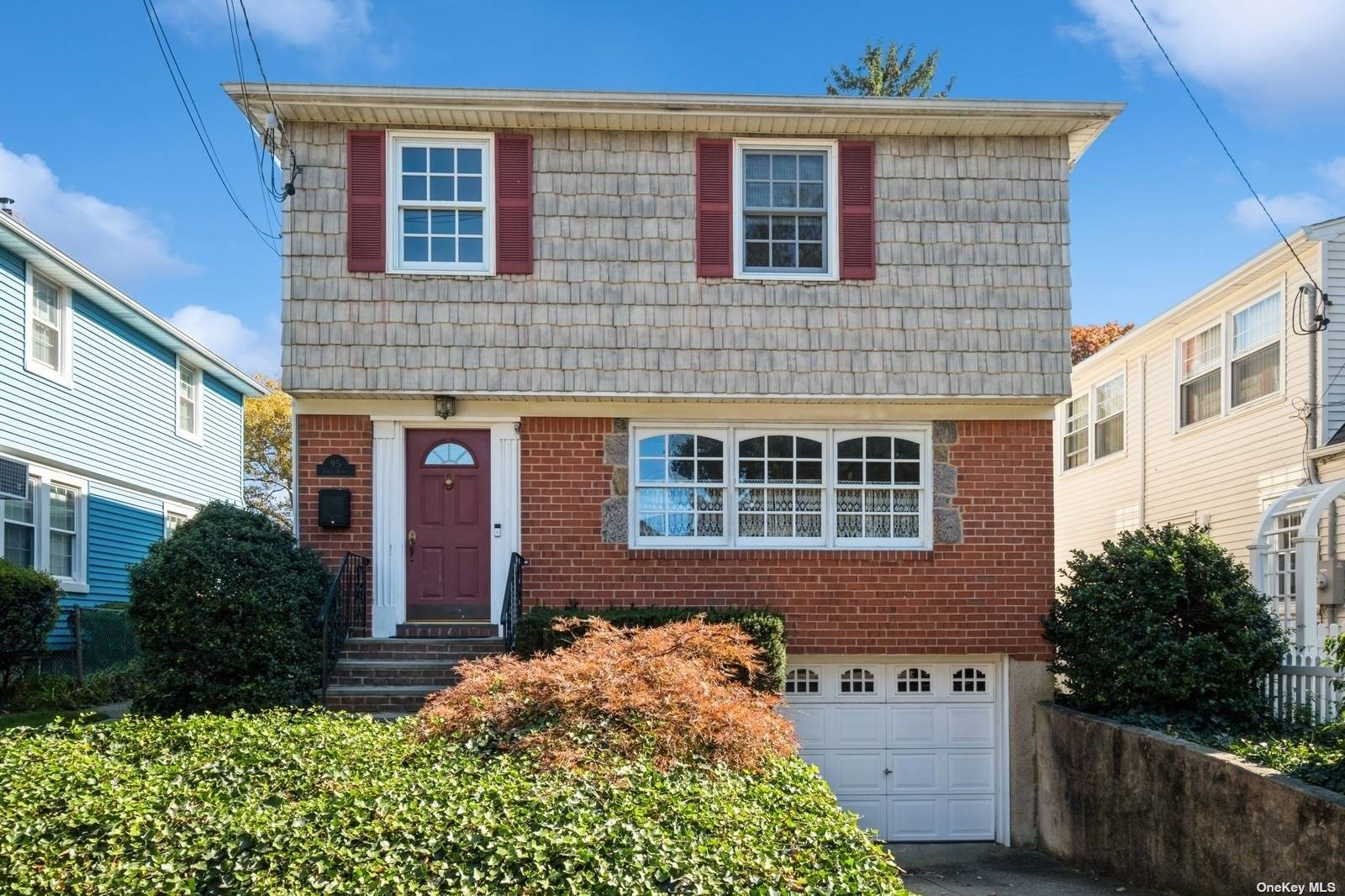 a front view of a house