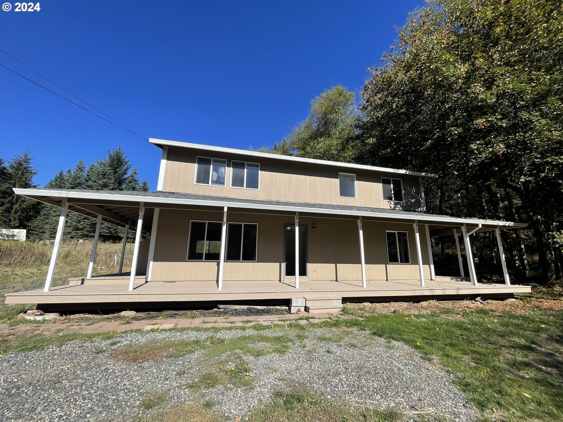 a front view of a house with windows